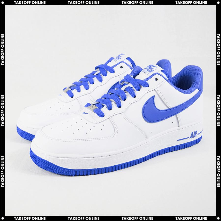 Nike Air Force 1 07 White Medium Blue メンズ スニーカー ナイキ エアフォースワン 07 ホワイト ミディアムブルー 白青 Dh7561 104 Take Off Online 通販 Yahoo ショッピング