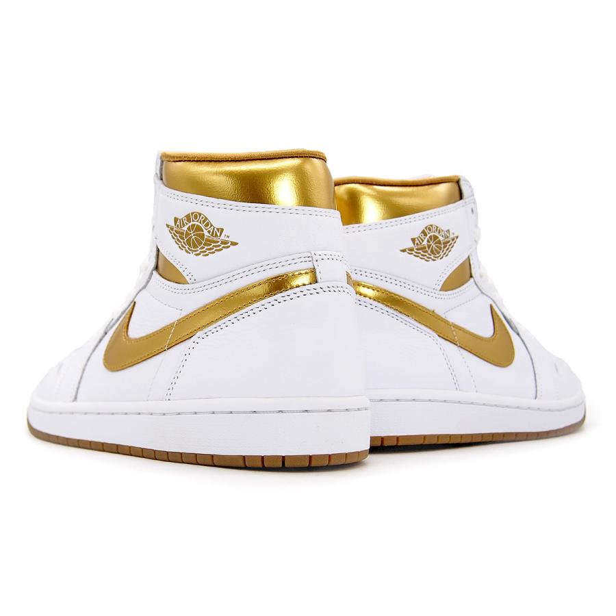 ナイキ スニーカー メンズ エアジョーダン1 レトロハイ OG ホワイト/ゴールド NIKE WMNS AIR JORDAN 1 RETRO HIGH OG WHITE/METALLIC GOLD-GUM LIGHT BROWN｜goldtakeoff7｜04