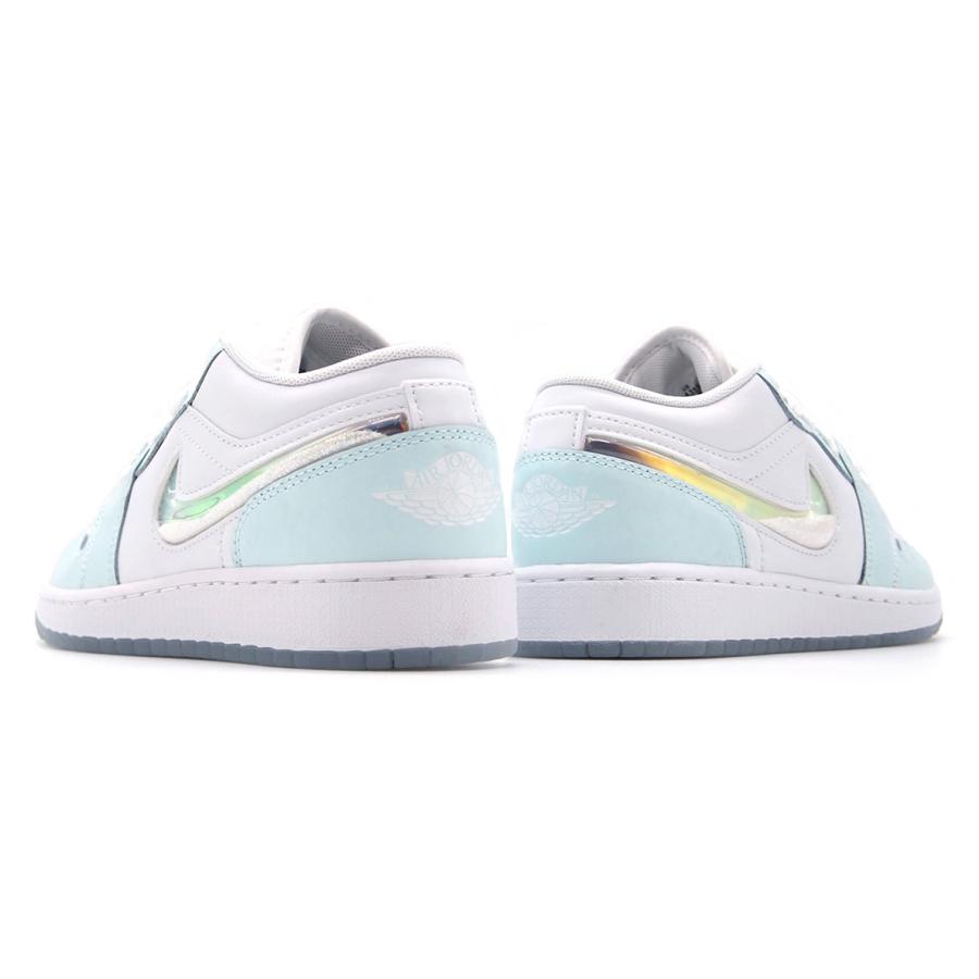 ナイキ スニーカー レディース ウィメンズ エアジョーダン1 ロー グレイシアブルー/ホワイト NIKE AIR JORDAN 1 LOW SE GS GLACIER BLUE/WHITE｜goldtakeoff7｜04