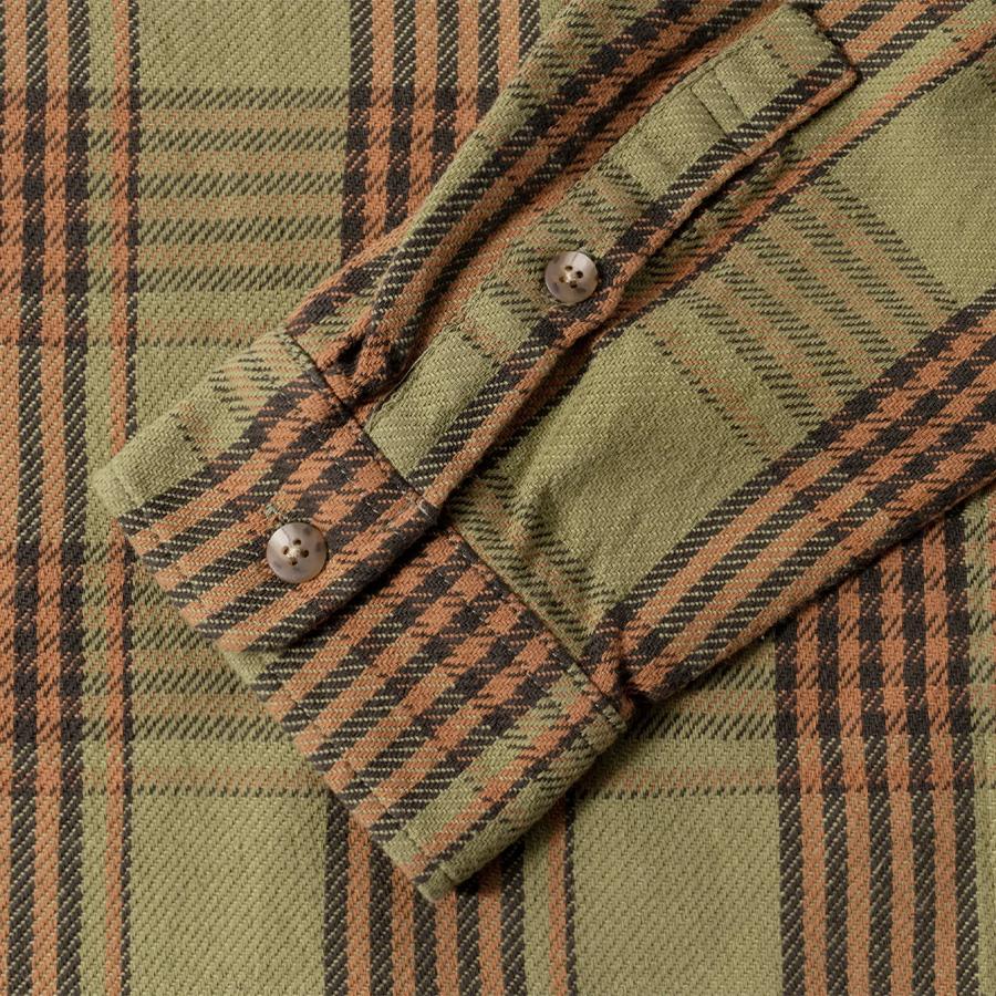 STUSSY LAGUNA PLAID SHIRT OLIVE / PINK メンズ チェックシャツ