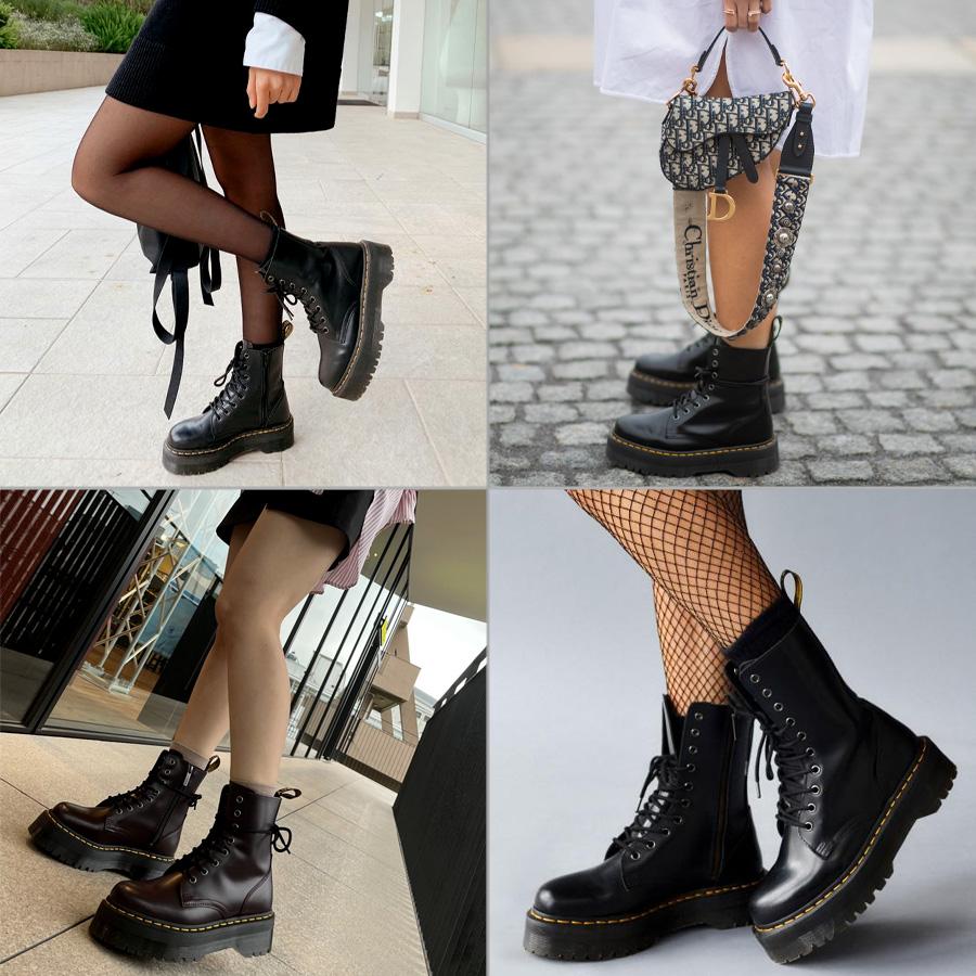 【期間限定クーポンあり】ドクターマーチン 厚底 ブーツ レディース ジェイドン 8ホールブーツ ブラック Dr.Martens JADON 8HOLE BOOTS BLACK 革靴 ワークブーツ｜goldtakeoff7｜11