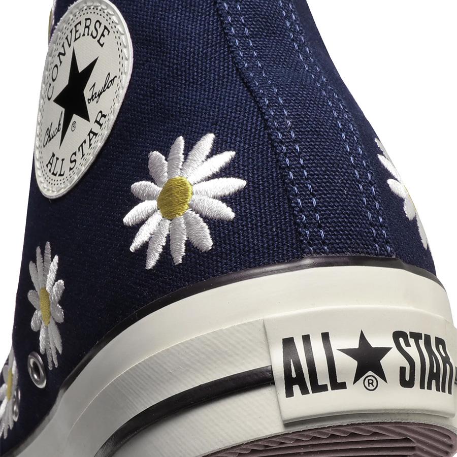 コンバース スニーカー メンズ レディース オールスター デイジーフラワー ハイ ダークブルー CONVERSE ALL STAR R DAISYFLOWER HI DARK BLUE｜goldtakeoff7｜07