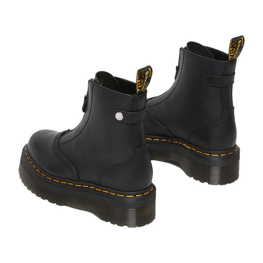 ドクターマーチン レディース ブーツ ジェッタ ジップブーツ ブラック センタージップ Dr.Martens JETTA ZIP BOOTS BLACK SENDAL｜goldtakeoff7｜05