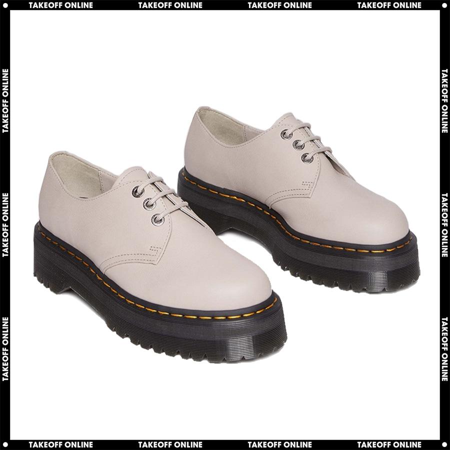 Dr.Martens 1461 QUAD 3HOLE SHOES VINTAGE TAUPE レディース ドクター