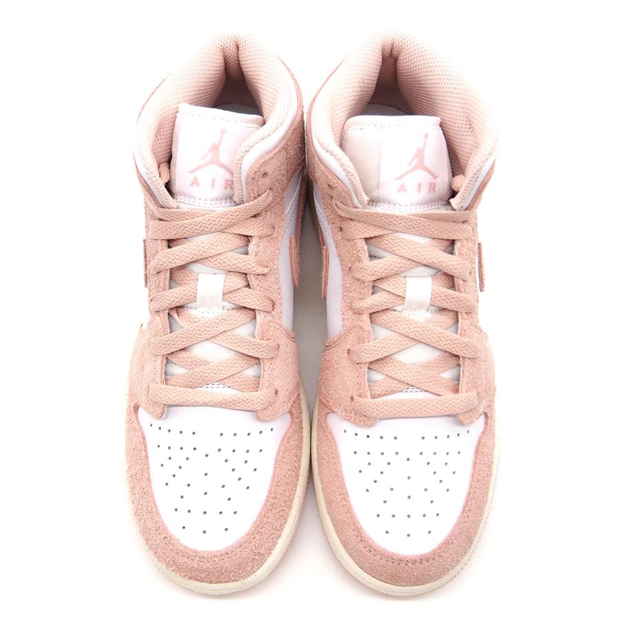 ナイキ NIKE ジョーダン 1 ミッド ホワイトローズ レディース 20cm 楽天市場】NIKE ナイキ AIR JORDAN 1 MID GS 'WHITE ROSE GOLD