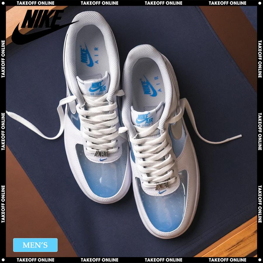 ナイキ エアフォース 1 レトロ メンズシューズ ホワイト ブルー 26.0 NIKE 【並行輸入品】ナイキ スニーカー メンズ エアフォース1