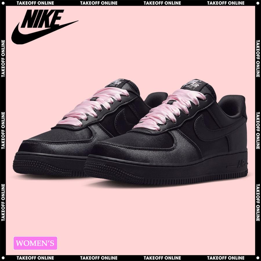 nike エアフォース 1 07 Lv8 スニーカー ブラック ピンク レース ナイキ エア フォース 1 '07 LV8 ブラック ピンクリボン - メルカリ