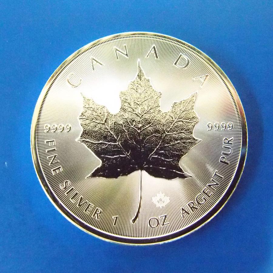 メイプルリーフ銀貨１オンス 21年 新品未使用 純銀 銀貨１オンス カナダロイヤル