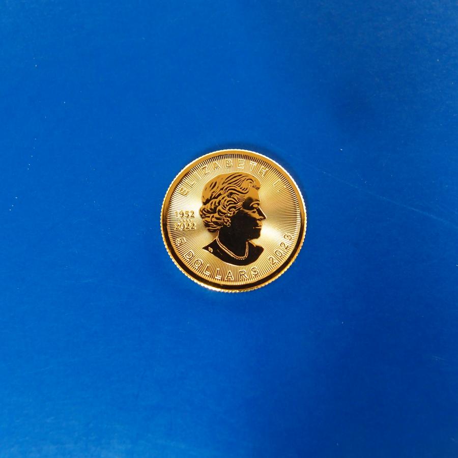 ２０２３年】メイプルリーフ金貨 １/10オンス 新品未使用 カナダ