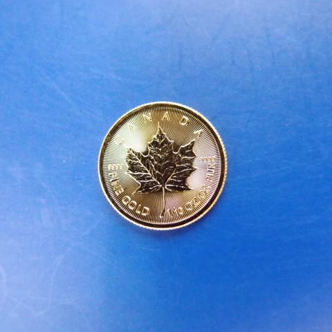 ２０２２年】メイプルリーフ金貨 １/10オンス 新品未使用 カナダ 