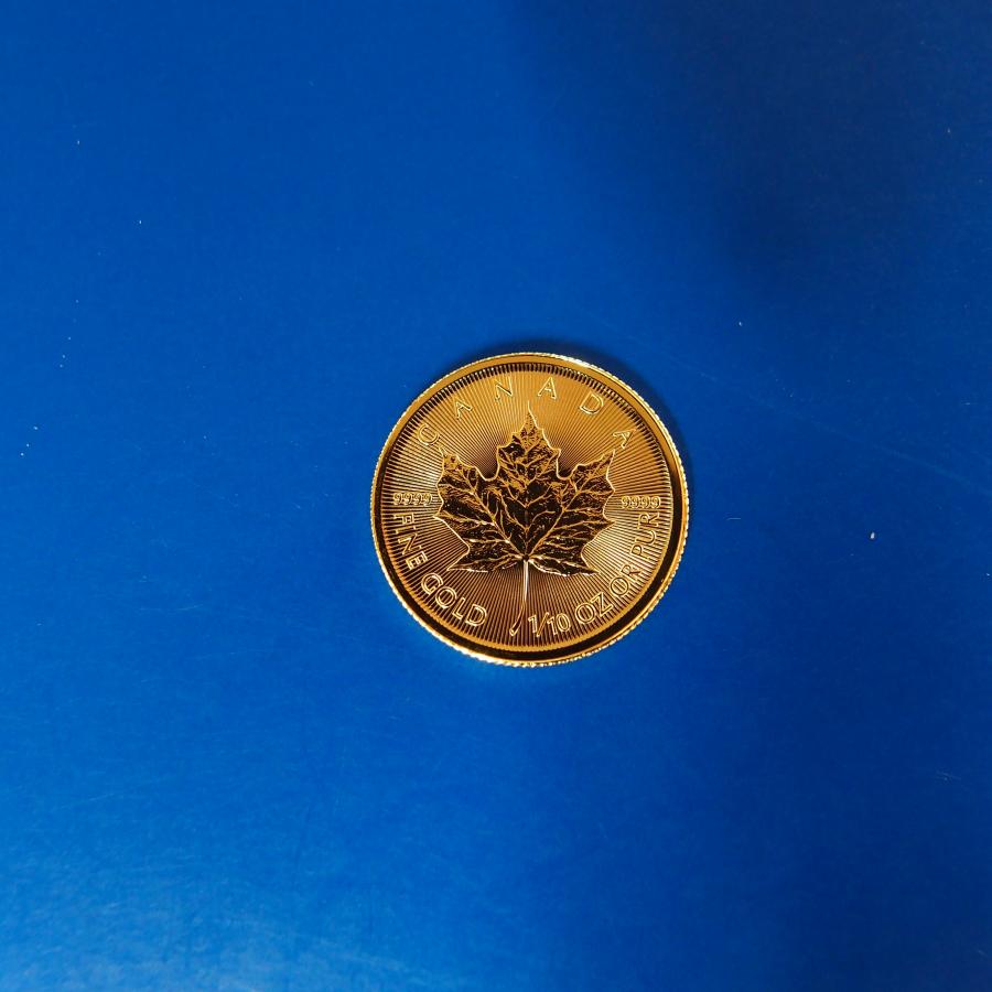 2023年】メイプルリーフ金貨 1/10オンス エリザベス女王 新品未 2023年】メイプルリーフ金貨 1/10オンス エリザベス女王 新品未