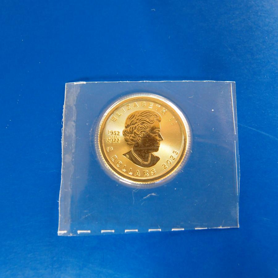 2023年】メイプルリーフ金貨 1/10オンス エリザベス女王 新品未 2023年】メイプルリーフ金貨 1/10オンス エリザベス女王 新品未