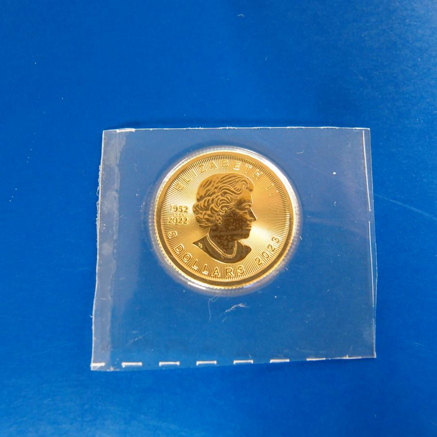 ２０２３年】メイプルリーフ金貨 １/10オンス 新品未使用 カナダ