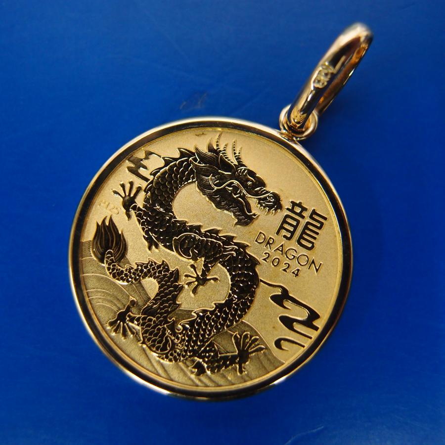 純金 干支1/2オンス金貨 ペンダント 辰年 2024年 新品未使用