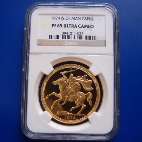 PCGS MS67 トップ鑑定1981年　初年度　マン島　5ポンド　ヴィレニウム マン島 5ポンド 馬上の騎士 1974年 PF65 : Gold Tohki - 通販