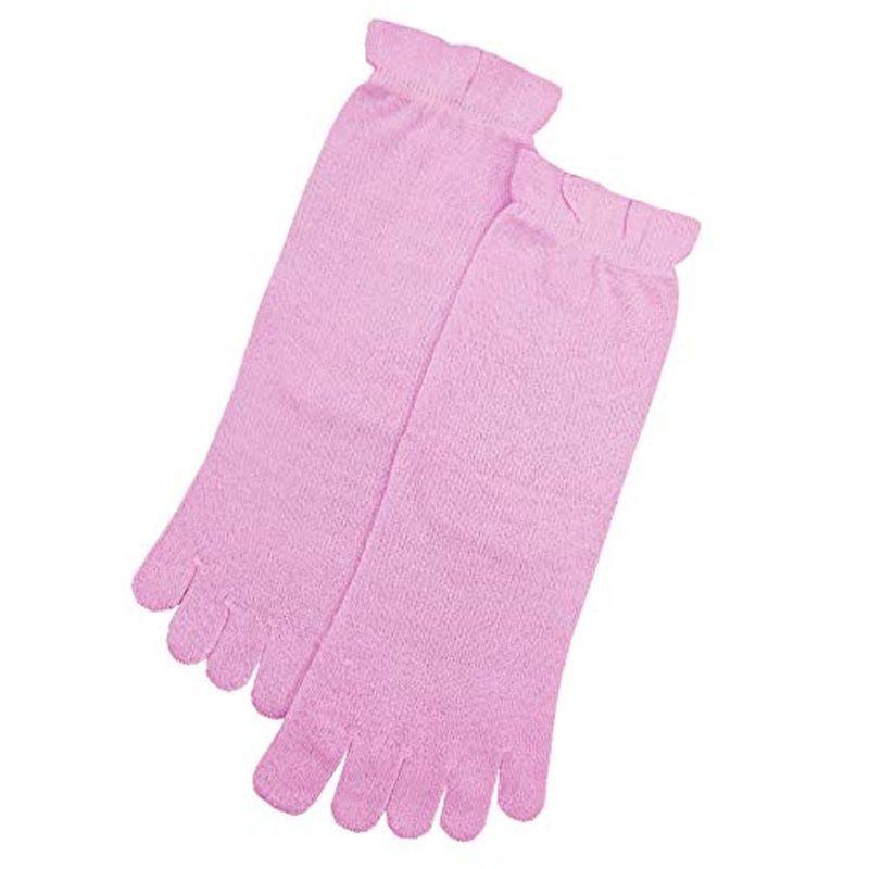 1050円 ファッション通販 シルク 5本指 靴下 冷え性 うるおい 保湿 おやすみ ソックス 女性用