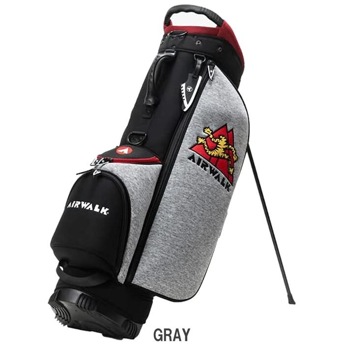新品 AIRWALK GOLF エアーウォーク スタンドキャディバッグ グレー 新品 AIRWALK GOLF エアーウォーク スタンドキャディバッグ グレー