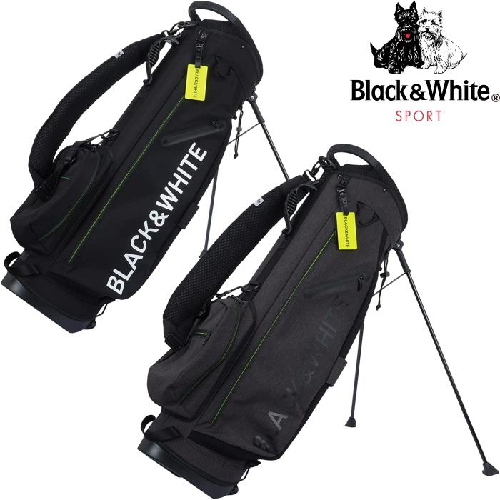 Black＆White ブラックアンドホワイト BUF7301W ビッグロゴキャディバッグ 9型 ユニセックス/ゴルフバッグ bw