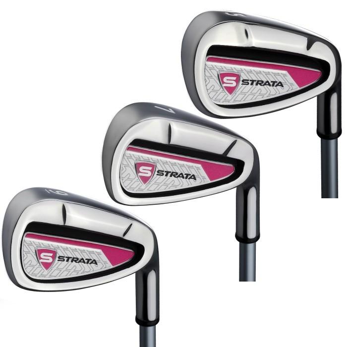 キャロウェイ STRATA ストラータ レディース ゴルフセット　クラブ7本組 (1W,5W,5H,7I,9I,SW,PT) キャディバッグ付