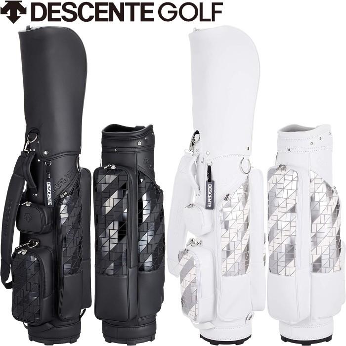 【完売モデル】 デサントゴルフ キャディバッグ アーガイル 柄 シルバー DESCENTE GOLF デサント ゴルフ DQCPJJ00 アーガイルデザイン