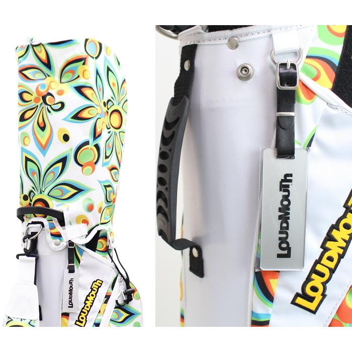 ラウドマウス キャディバッグ シャガデリックホワイト LOUDMOUTH（ラウドマウスゴルフ） ラウドマウス LM-CB0004 7型