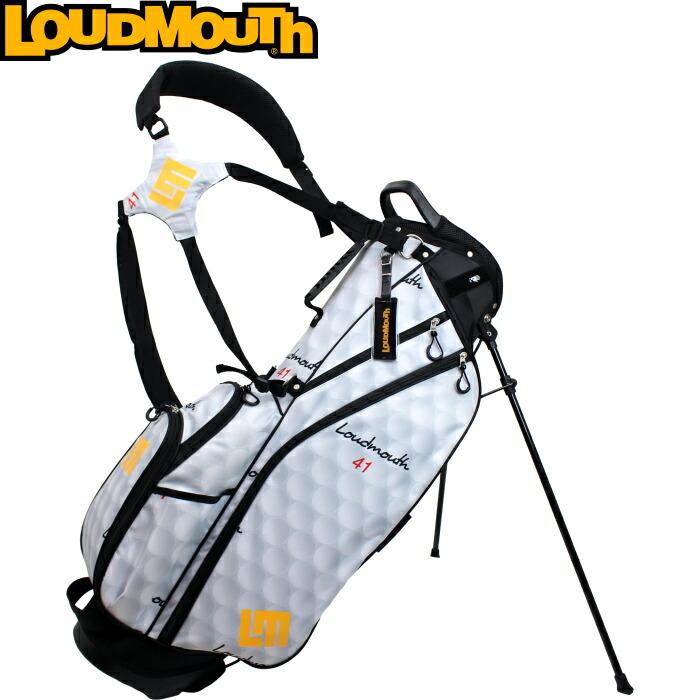 【限定販売カラー】LOUDMOUTH ラウドマウス　LM-CB0010　8.5型 スタンドキャディバッグ　Golf Ball（067）ゴルフボール｜golf-atlas