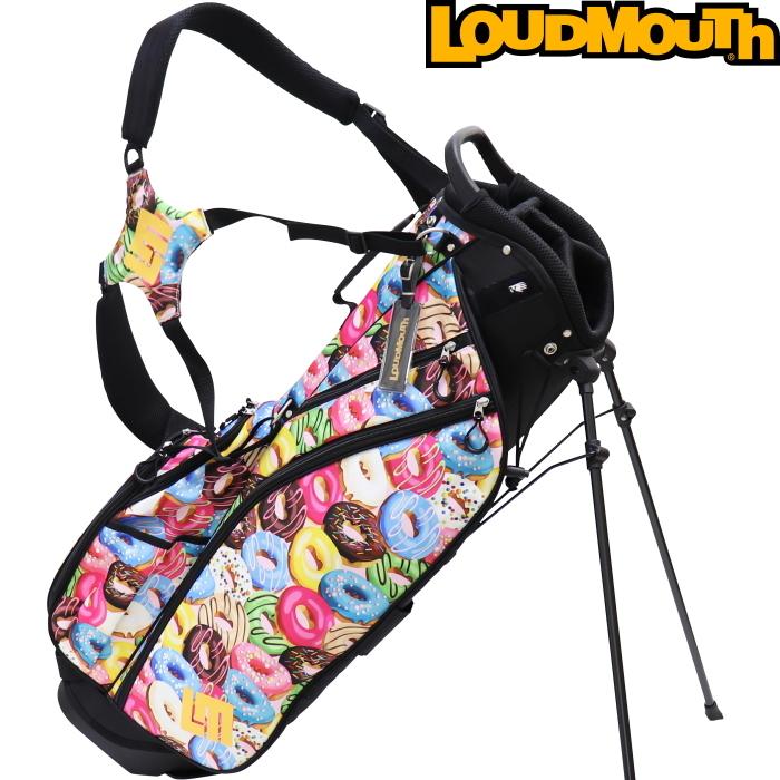 LOUDMOUTH ラウドマウス　LM-CB0010　8.5型 スタンドキャディバッグ　Doughnuts（094）ドーナツ柄  軽量モデル｜golf-atlas