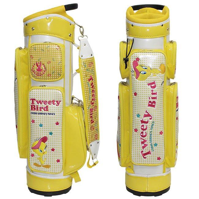 海外正規品 ルーニーテューンズ トゥイーティーバード レディース キャディバッグ ゴルフ キャラクター かわいい 100 の保証 Greenzonwheelz Com