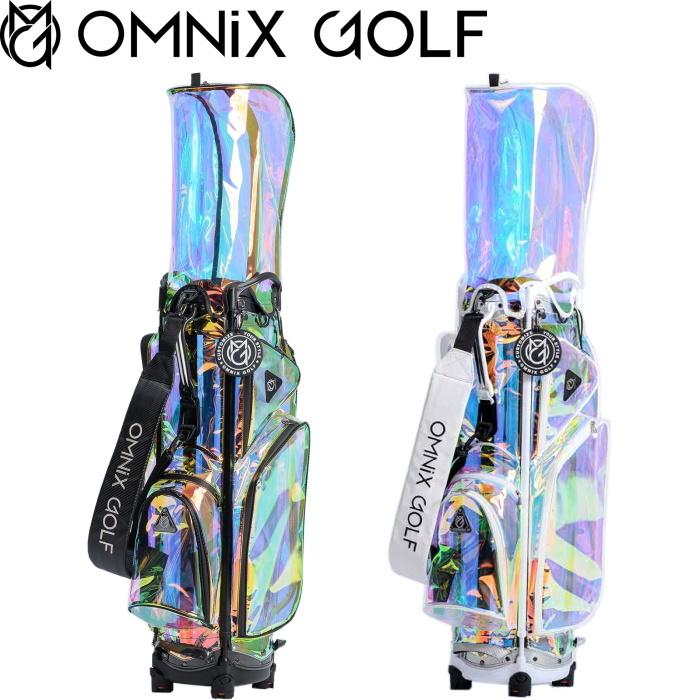 全国送料込み OMNIX オムニクス Rainbow CADDIE BAG　レインボー キャディバッグ（組み立てタイプ）【スケルトン仕上げ】