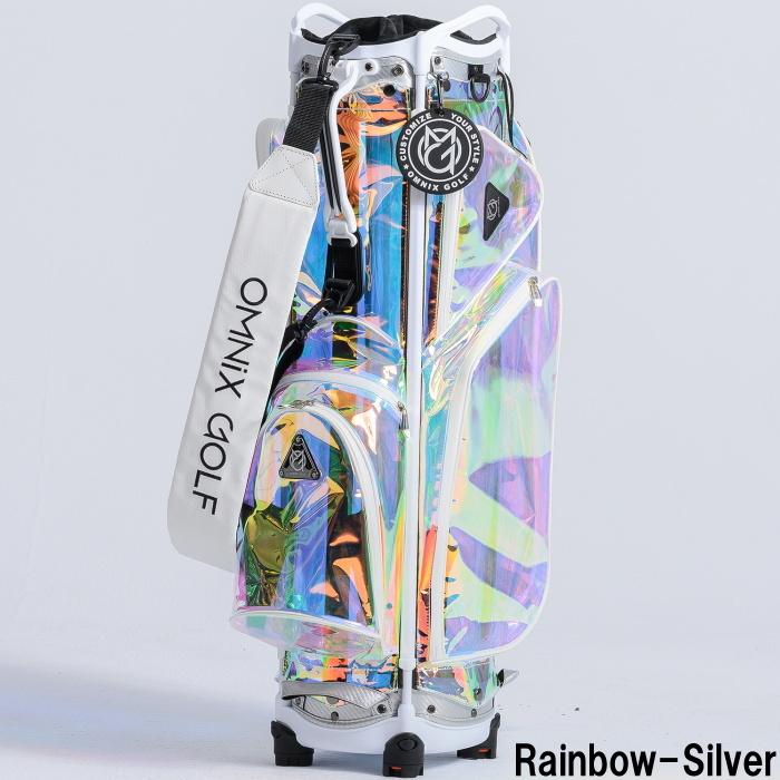 全国送料込み OMNIX オムニクス Rainbow CADDIE BAG　レインボー キャディバッグ（組み立てタイプ）【スケルトン仕上げ】