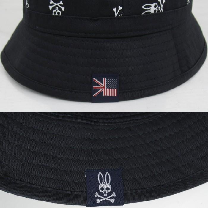 郵便発送可】 PSYCHO BUNNY サイコバニー PB316 メトロハット スカル