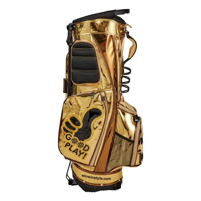 WINWIN STYLE ウィンウィンスタイル ENJOY GOLF Mirror STAND BAG スタンドバッグ GOLD