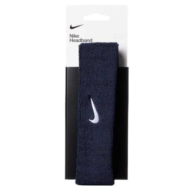 NIKE（ナイキ） スウォッシュ ヘッドバンド オブシージアン/ホワイト