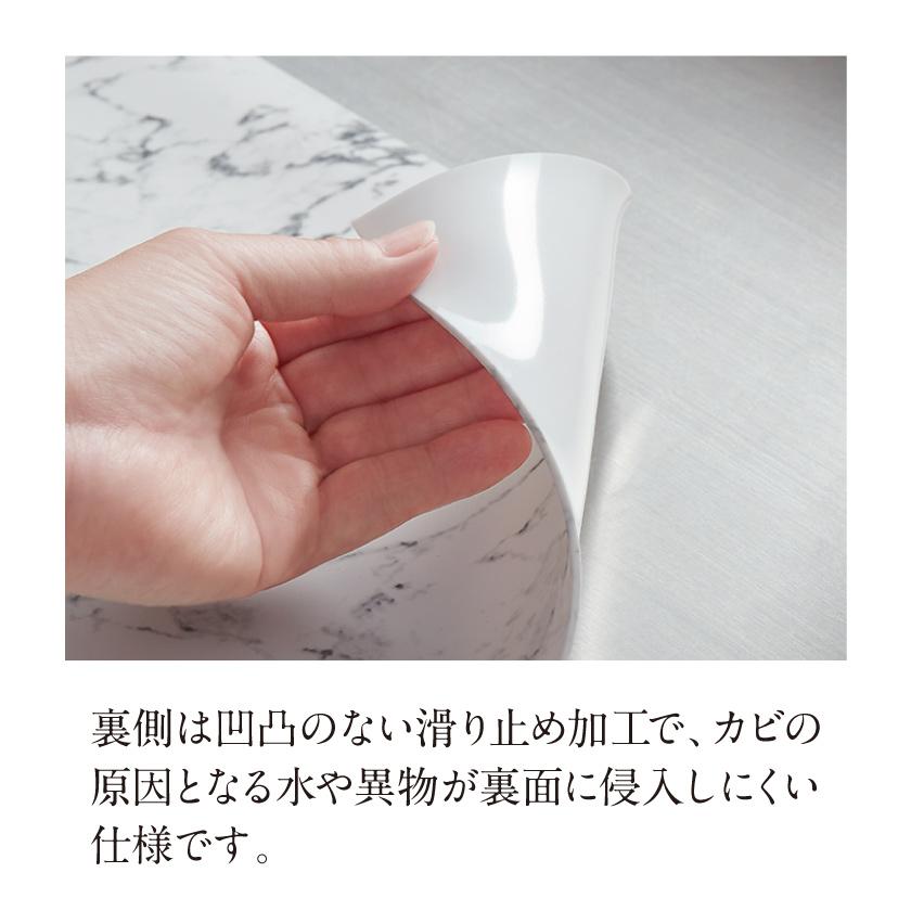 キッチン マット 60×90cm ふわピタ！ 調理台 シンクマット シリコン 滑りにくい 耐熱 ズレにくい 滑り止め キズ予防 汚れ防止 ガード 台所 シート カット可能_4