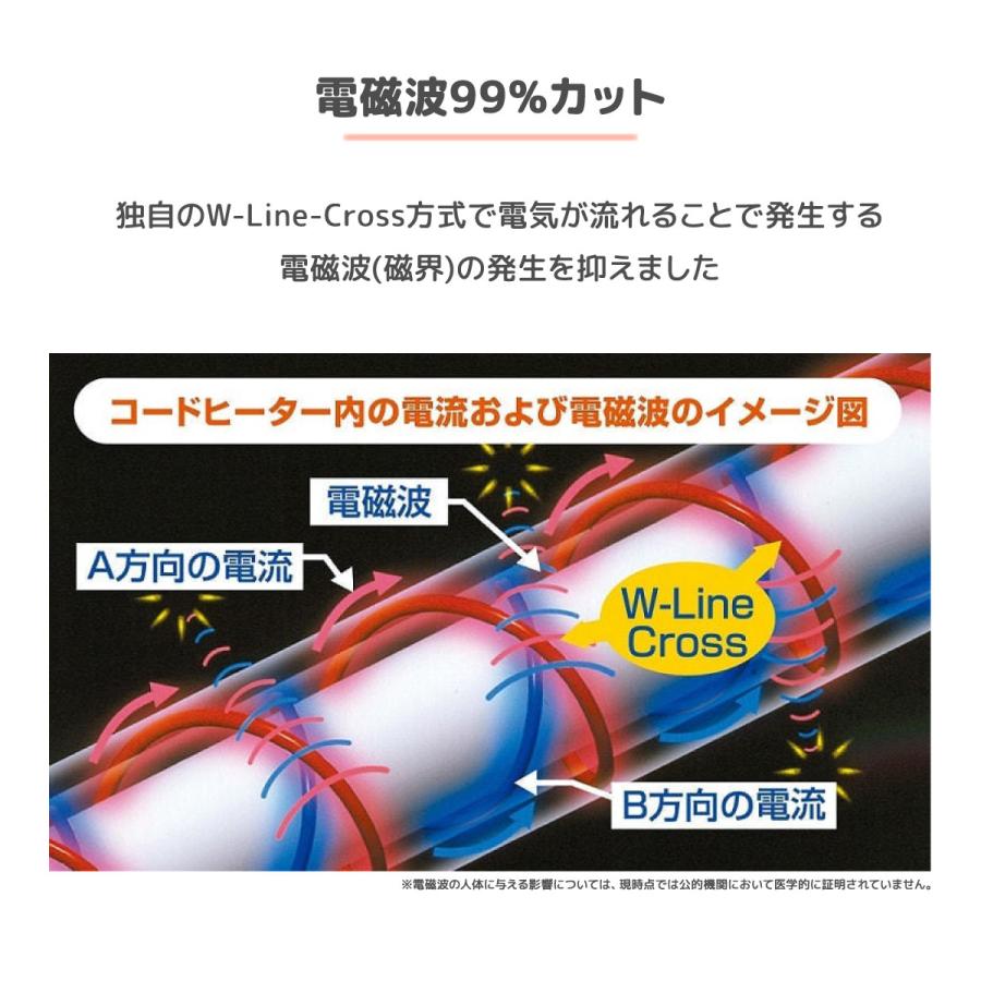 ゼンケン 電気毛布 掛け敷き兼用 洗濯可 洗える 188cm×130cm