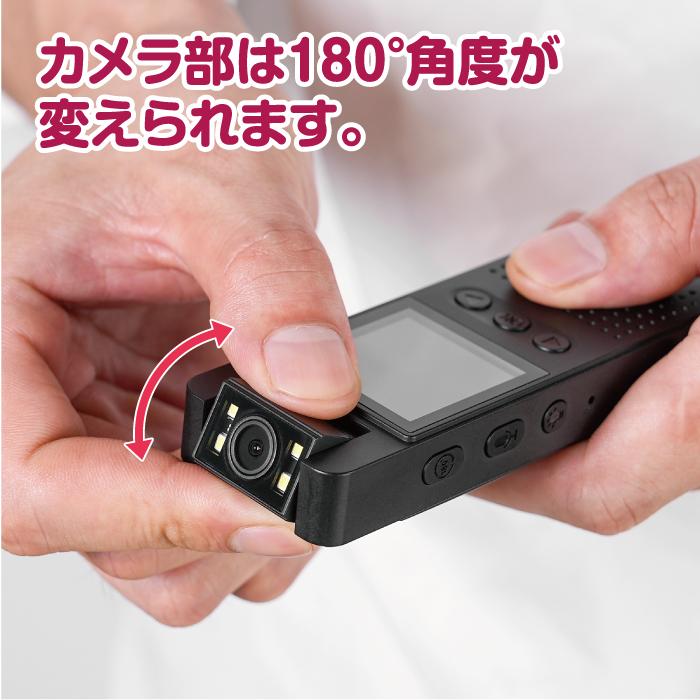 カメラ ビデオ コンパクト 画面付 HD ポケットサイズ 1.4インチ wifi