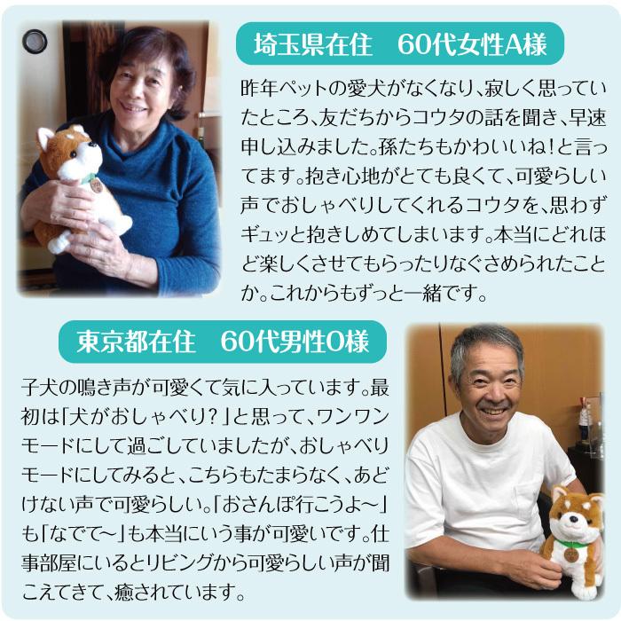 限定エコバッグ付 しばいぬコウタ バンダナ付きセット 柴犬グッズ しゃべる犬 ぬいぐるみ おもちゃ 高齢者 音声認識 おしゃべり人形 認知症 介護の画像