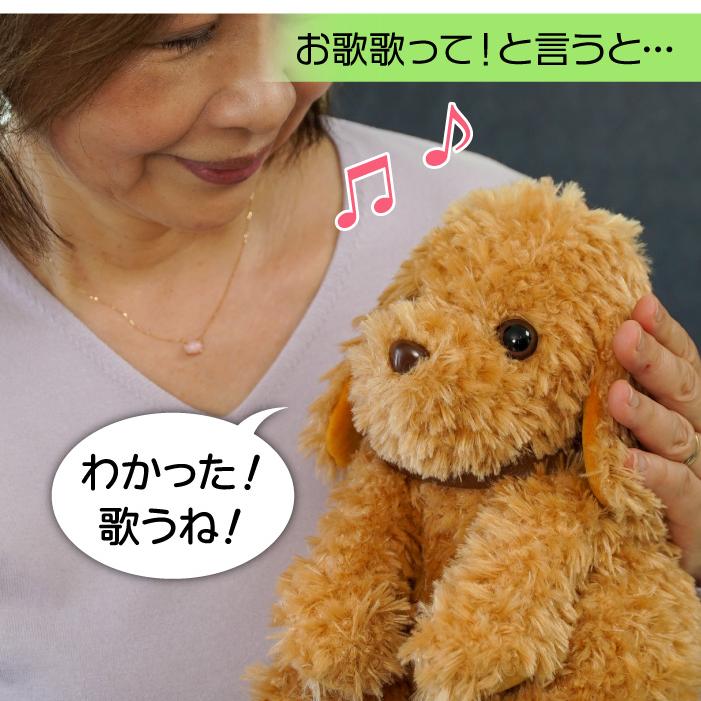 しゃべる犬 ぬいぐるみ おしゃべりトイプードル 音声認識 人形 しゃべる犬 ぬいぐるみ おしゃべりトイプードル 音声認識 人形