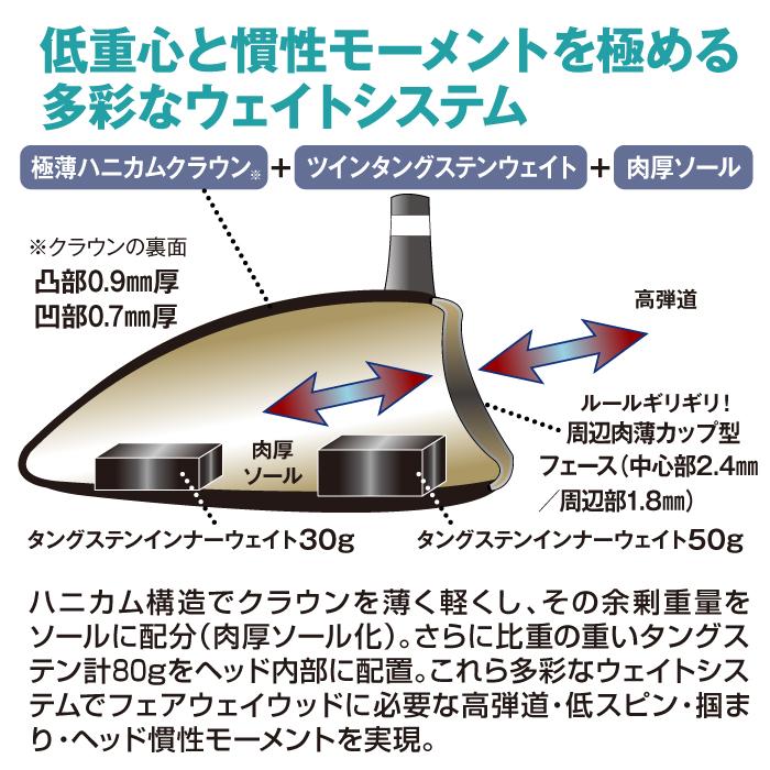 ORLIMAR（オリマー） トライメタル フェアウェイウッド ゴルフクラブ