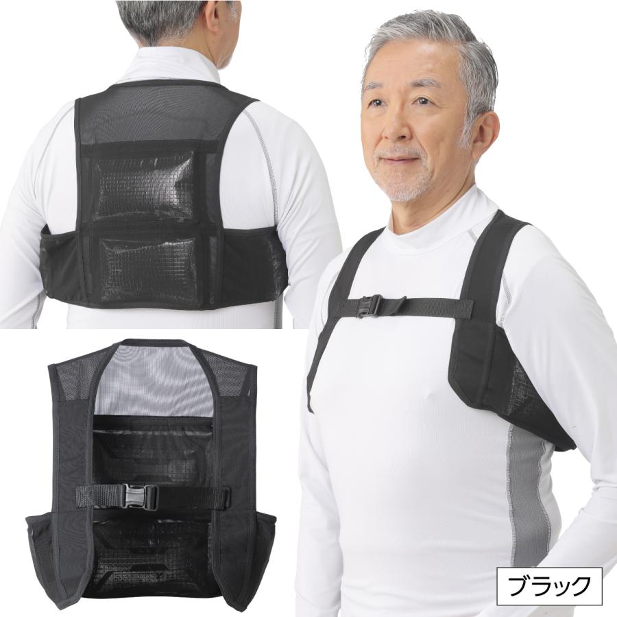 タルテックス 冷却ベスト フリーサイズ アイスパック付き 保冷剤 暑さ