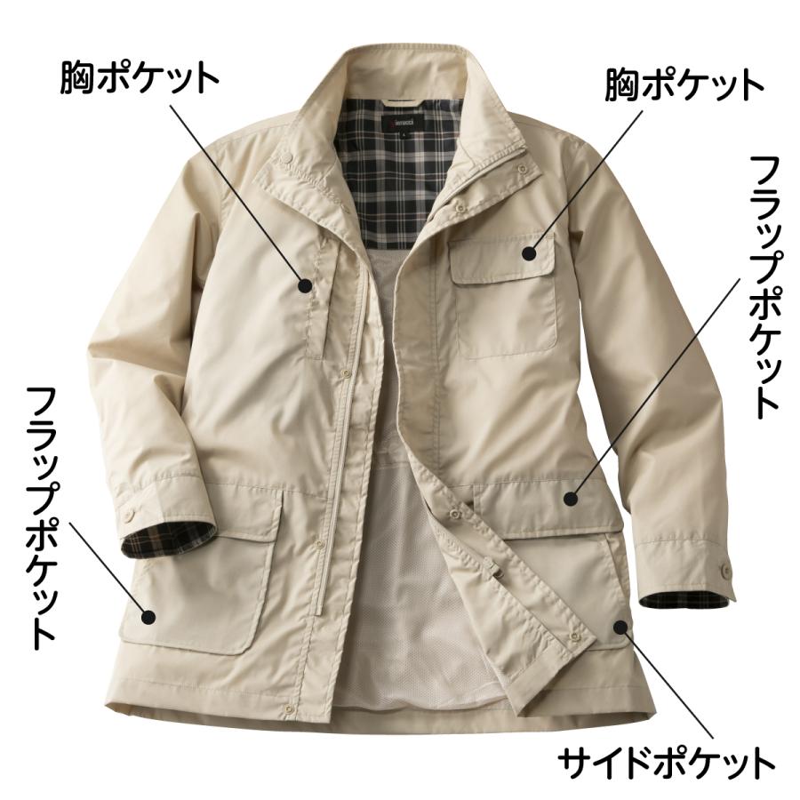 ジャケット トラベラーズコート 多機能 ピエルッチ 紳士用 メンズ 男性