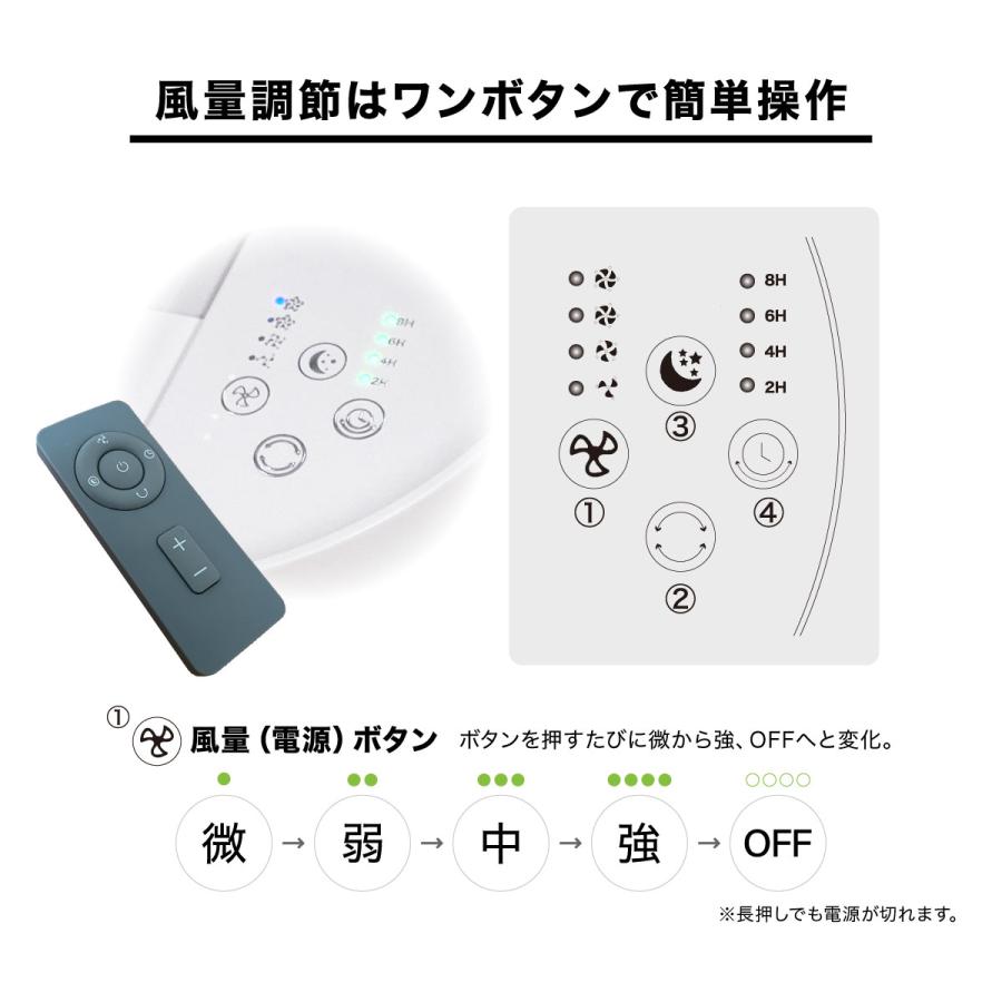 EXELUX コードレス 扇風機 サーキュレーター DCモーター 静音 5枚