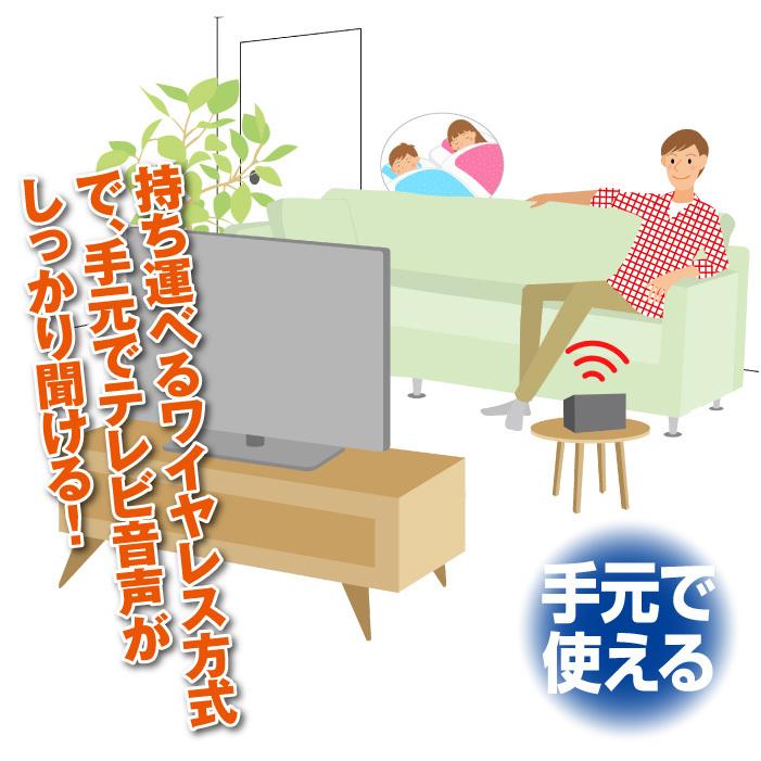 お手元スピーカー 高齢者 テレビ用 ワイヤレス 無線 OTOMS 快テレ君