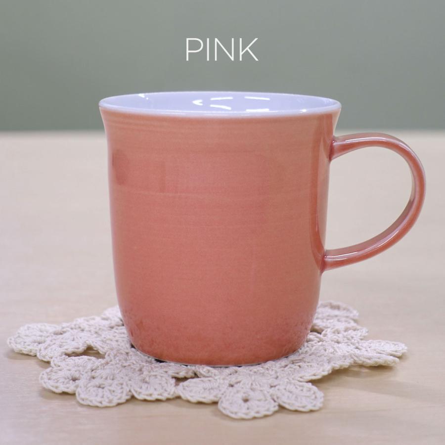 波佐見焼 二重構造 マグカップ 陶器 ペア 2色組 250ml 持ちやすい 保温