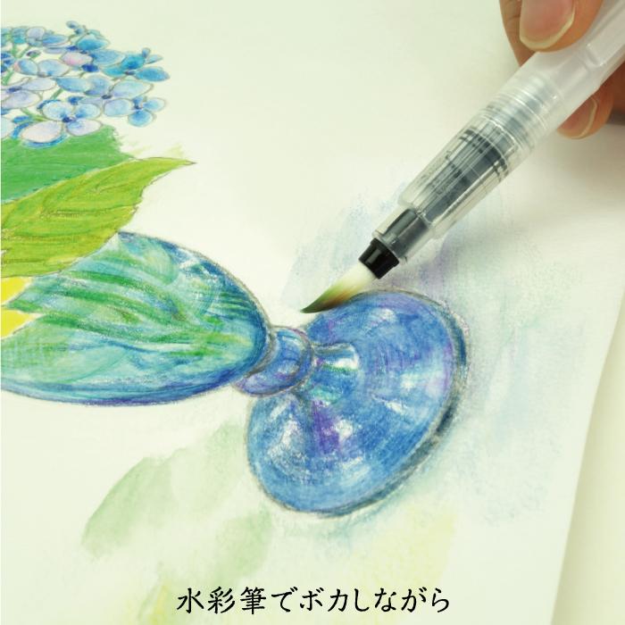色鉛筆画 青色宝石の鉛筆画 A4サイズ フレーム付き(値段交渉歓迎) 水彩 色えんぴつ 48色 水彩筆 水彩画 ぬりえ ぬり絵 Superior お絵かき