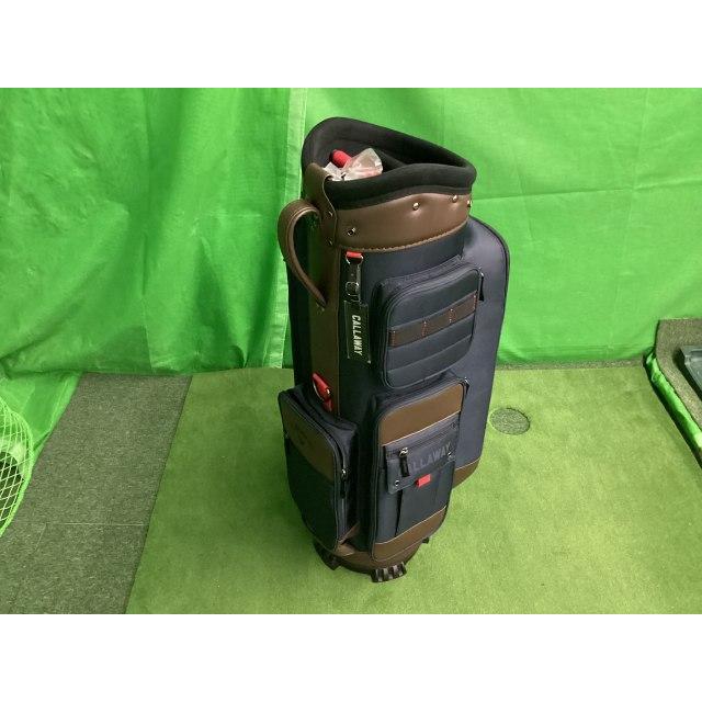 希少 美品 キャロウェイゴルフ レトロキャディバッグ ロゴ ネイビー 自立 軽量 その他 【未使用】キャロウェイ キャディバック ネイビー//0[7181