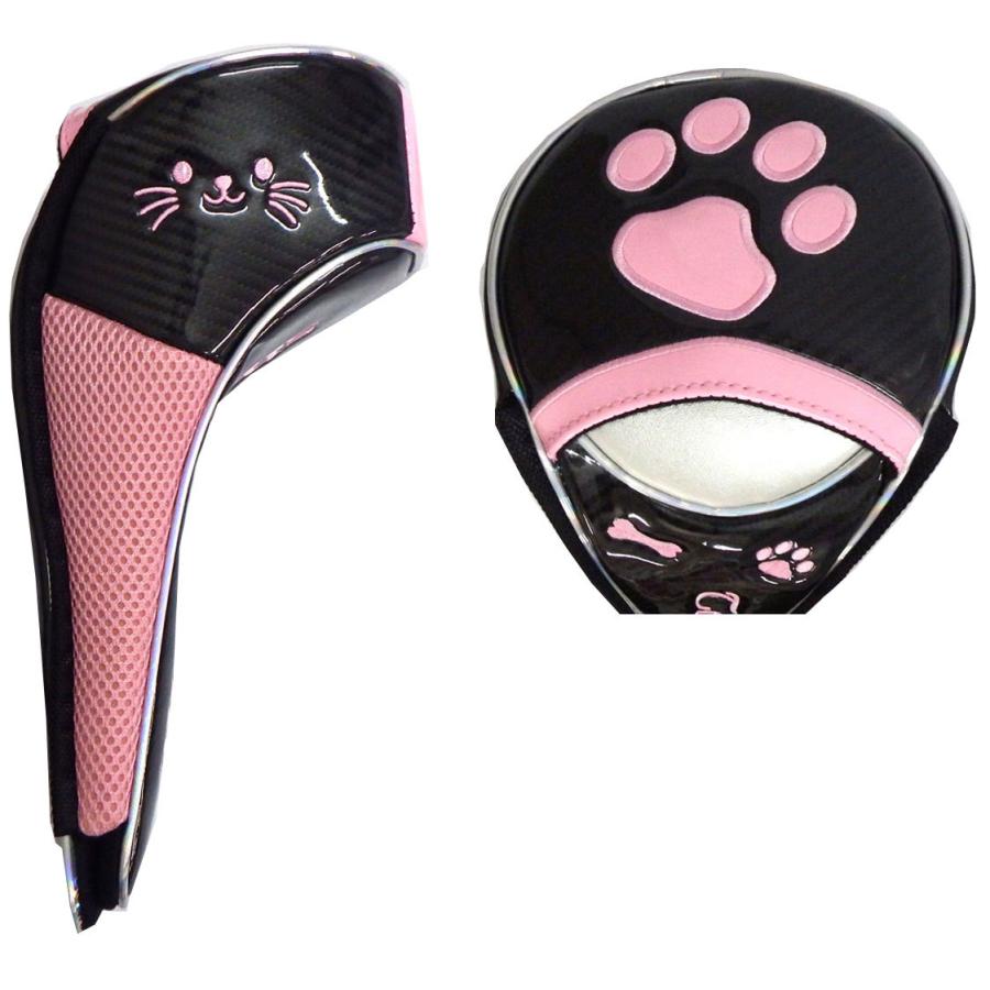 福袋 ゴルフヘッドカバー4点セット スマイルエージェント肉球刺繍入