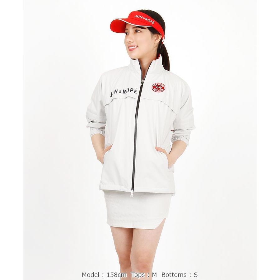 ゴルフウェア レディース レインウェア Backロゴプリント 裏メッシュレインブルゾン ジュン ロぺ 春夏新作 19jrt S031 Erl 私ときどきゴルフ女子 通販 Yahoo ショッピング