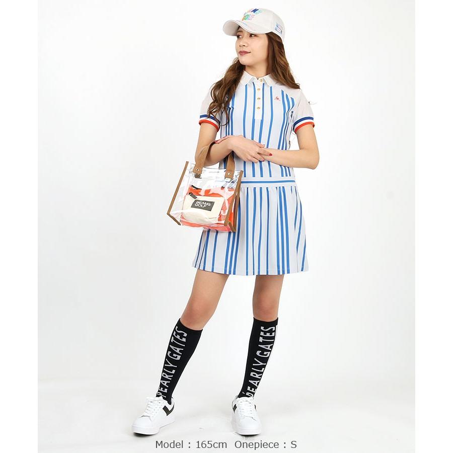 ランダムstripe ペチ付半袖ワンピ 超歓迎祝開店大放出セール開催中 Le Coq 春夏ワンピース 19lqt S041 Qgwngj01ならショッピング Golf ルコックゴルフ 19春夏新作 Golf ゴルフウェア レディース Coq 春夏ワンピース 19lqt S041 Qgwngj01 私ときどき ゴルフ女子