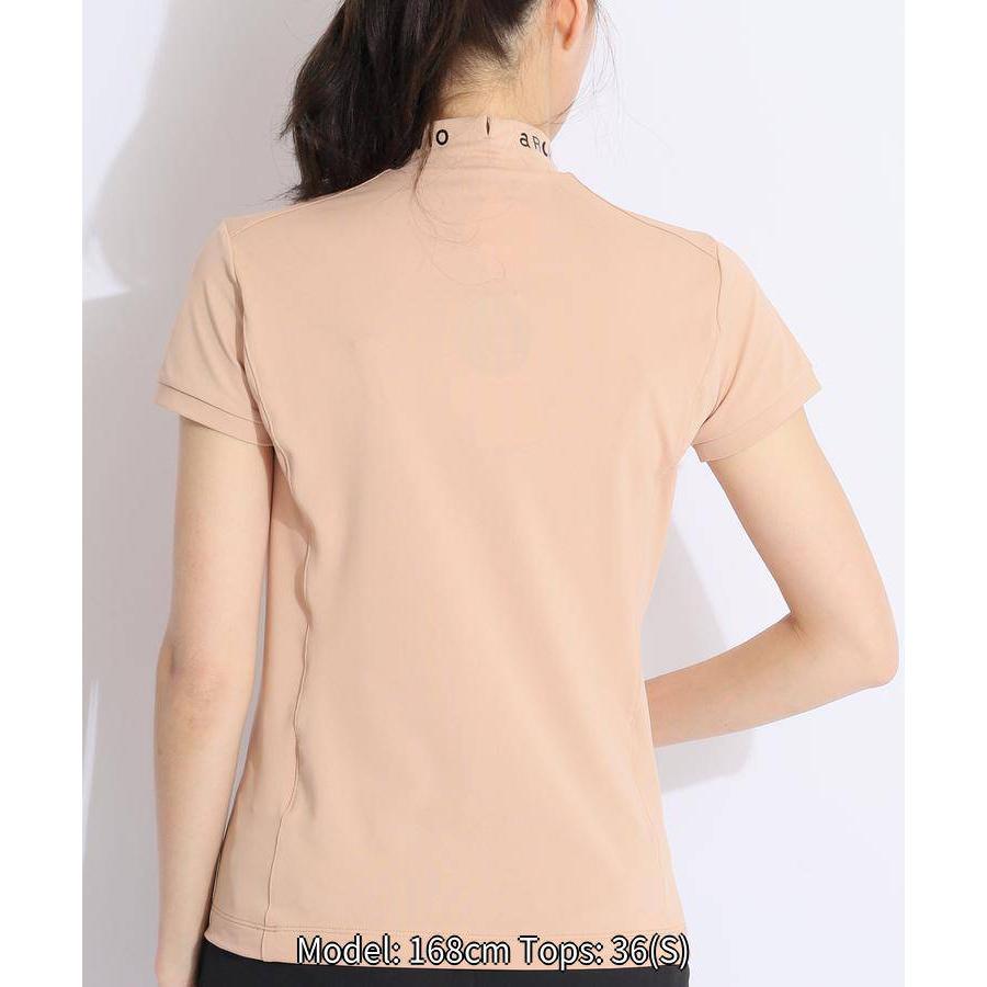 archivio - 未使用品　archivio アルチビオ　半袖　モックネック　カットソー セール アルチビオ ネックプリントUVモックネック半袖カットソー